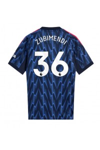 Arsenal Martin Zubimendi #36 Jalkapallovaatteet Vieraspaita 2025-26 Lyhythihainen